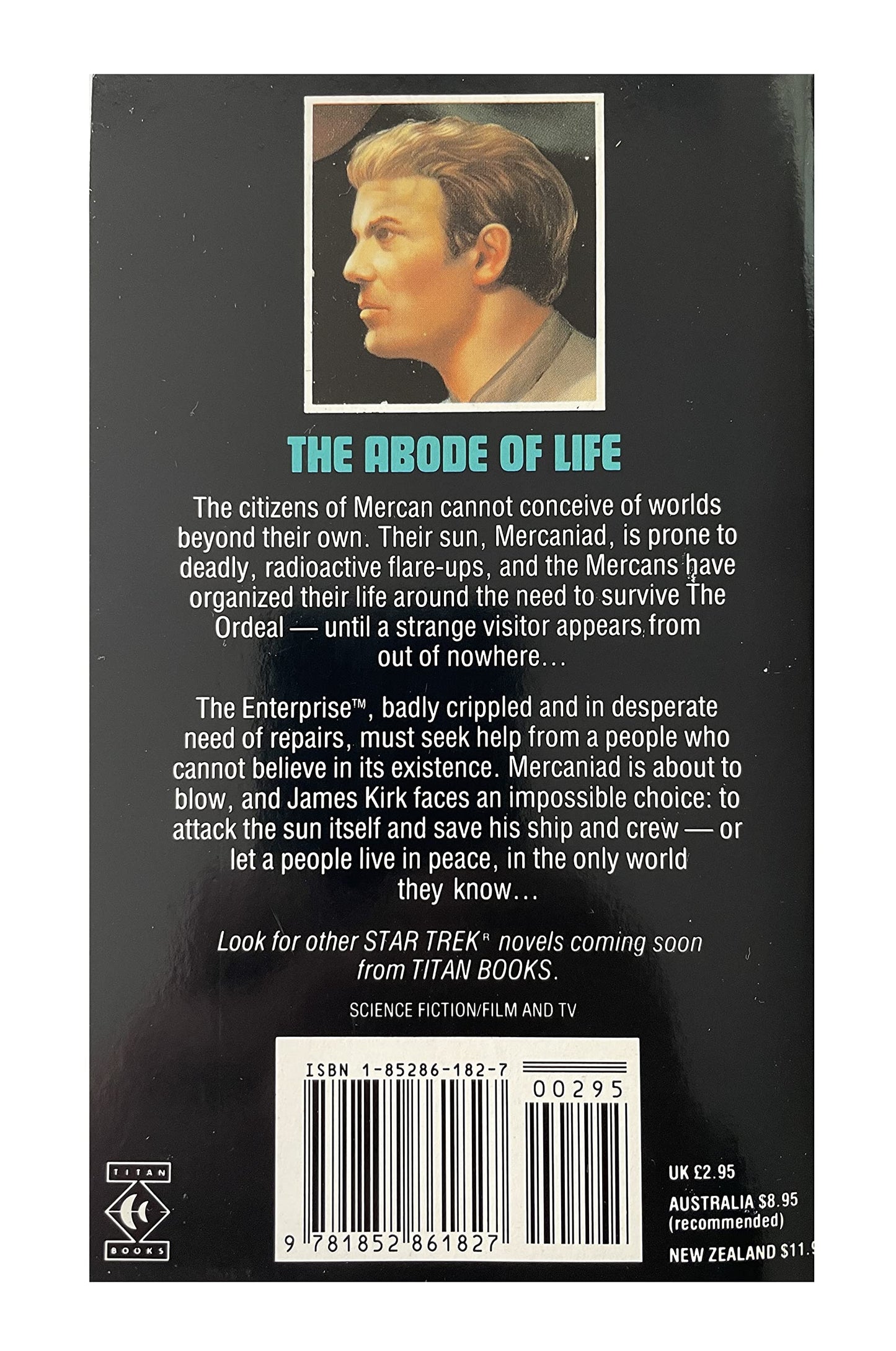 Vintage 1989 The New Star Trek Novel - The Abode Of Life - Paperback Book - By Lee Correy - Shop Stock Room Find
