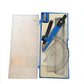 Vintage 1990 School Essentials Value Set Compass & Protractor Set With Sharpener - In Case