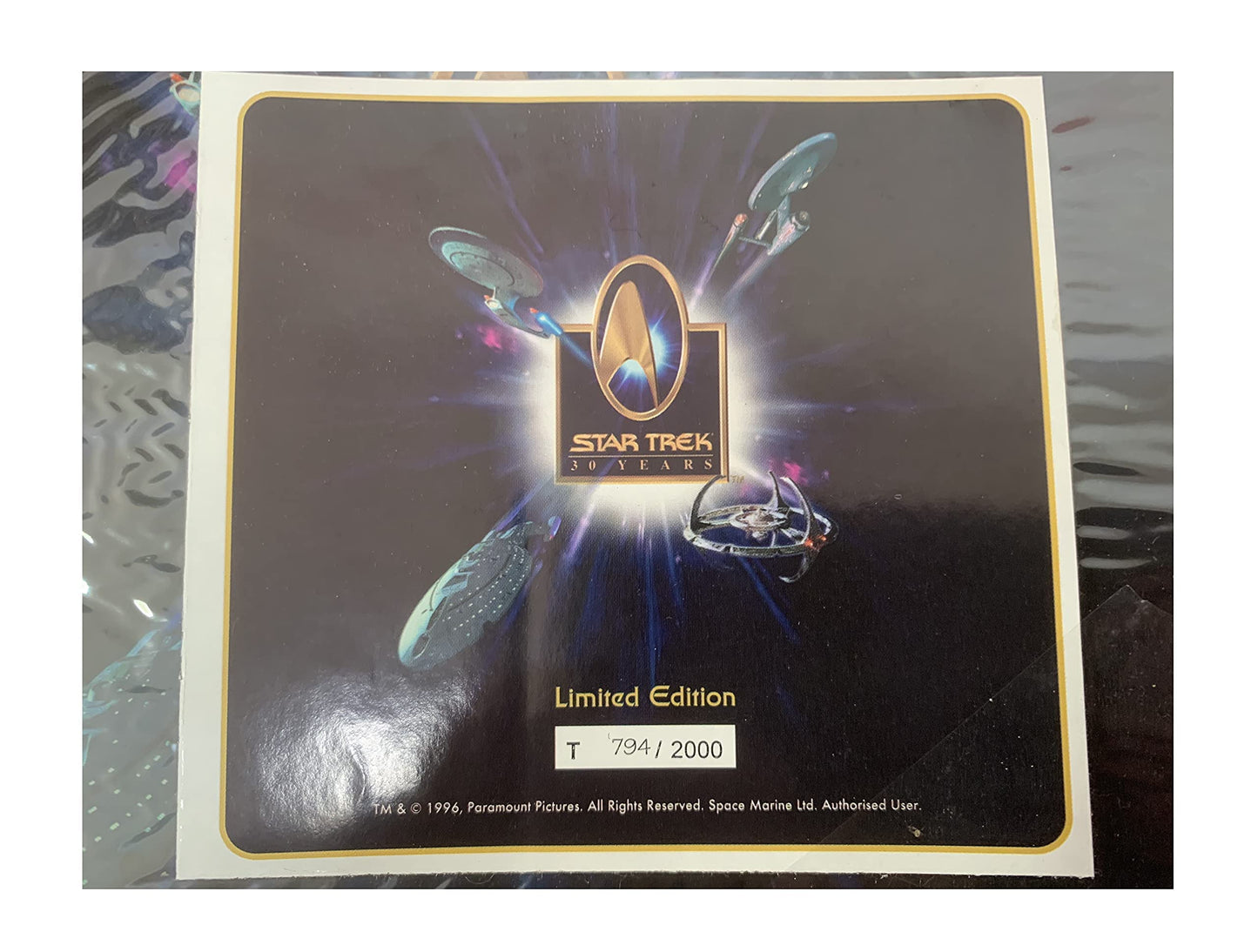 Vintage 1996 The Original Series 30th Annivesary Star Ships Set Of 6 Table Place Mats - Limited Edition - Shop Stock Room Find