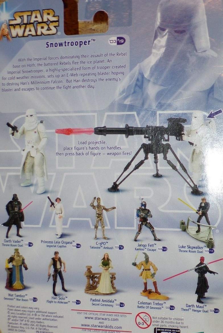 Vintage 2003 Star Wars The Empire Strikes Back The Battle Of Hoth Snowtrooper Action Figure - Brand New Factory Sealed Shop Stock Room Find