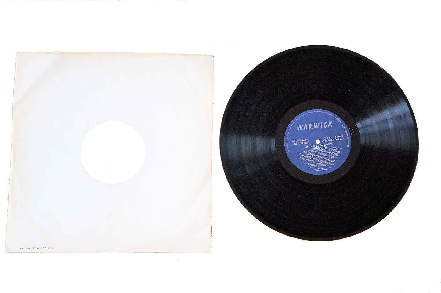 Vintage Little Miss Dynamite Brenda Lee The Album 22 Track 12 inch Vinyl Record Album