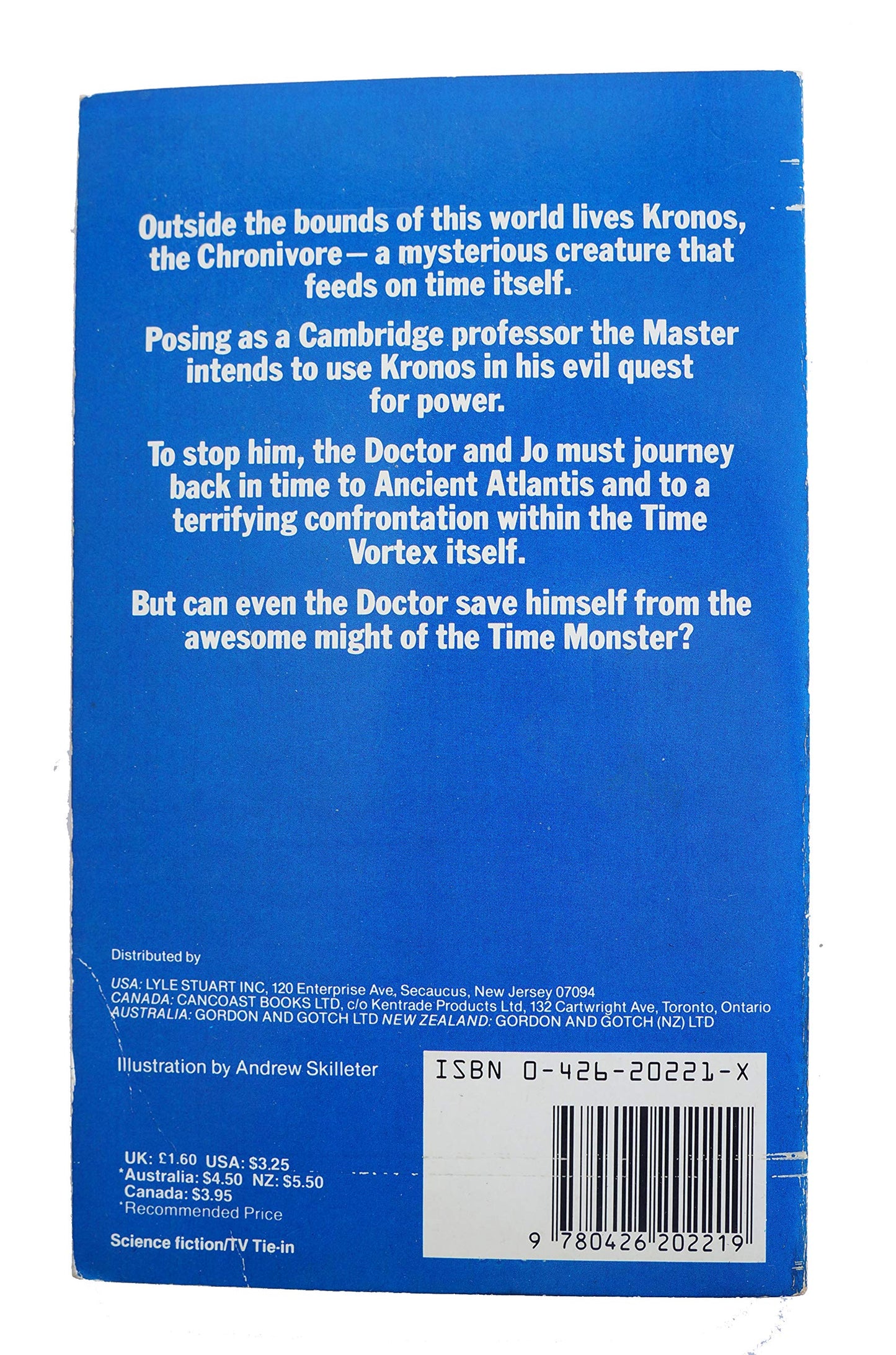 Doctor Who The Time Monster Target Paperback Novel 1985 By Terrance Dicks
