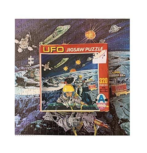 Vintage Gerry Andersons Arrow Games Ltd 1970 UFO 320 Piece Jigsaw Puzzle No. 2316 The Attack On Moonbase - In The Original Box - Missing 1 Piece