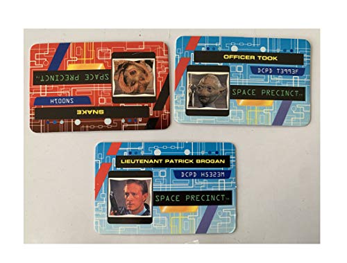 Vintage 1995 Gerry Andersons Space Precinct 2040 Action Figure Gift Set - Includes Lt Brogan, Officer Took, Snake Plus Accessories and I.D. Cards - Shop Stock Room Find.