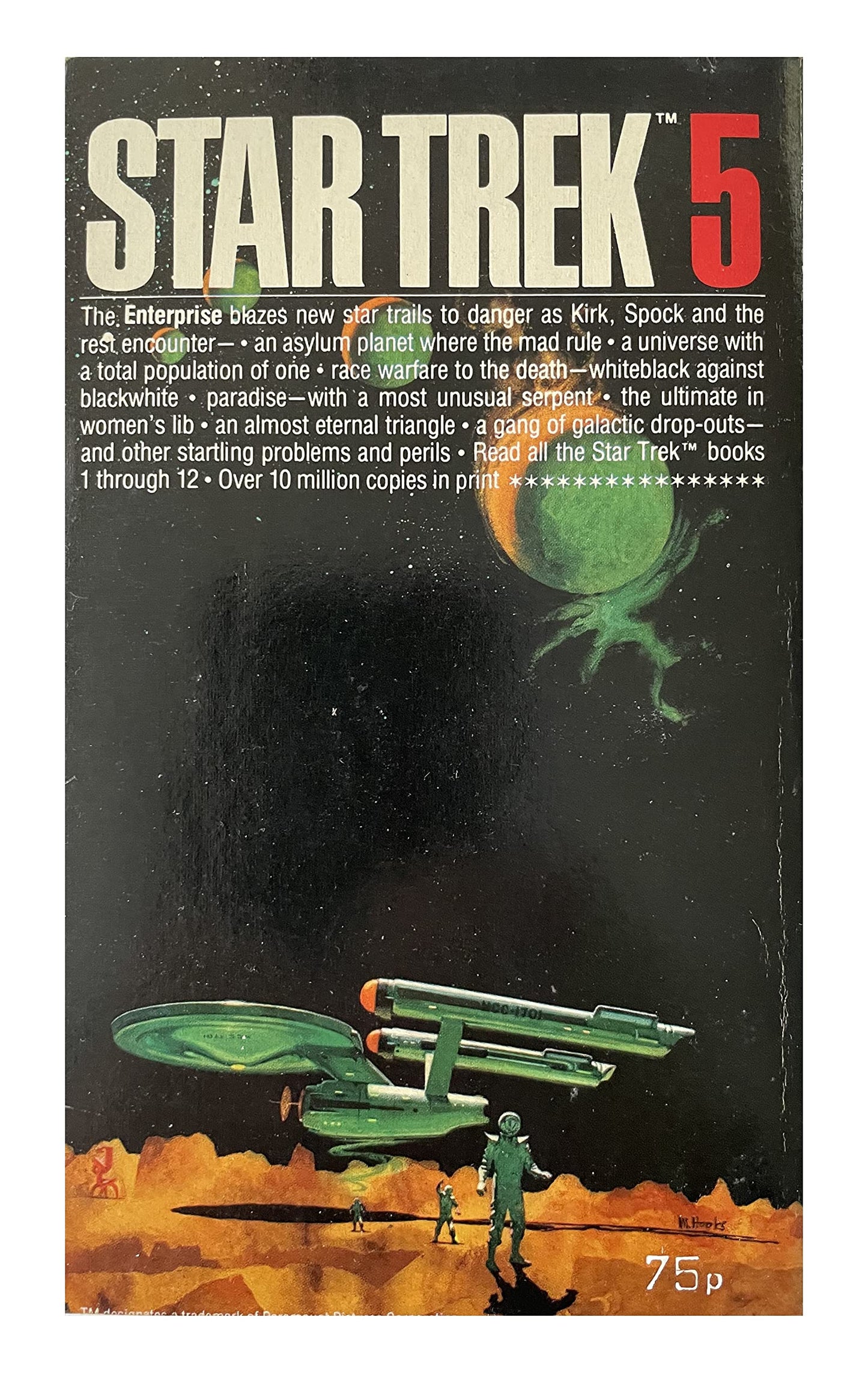 Vintage 1978 Star Trek 5 - Adapted From The Original Television Series - Paperback Book - By James Blish