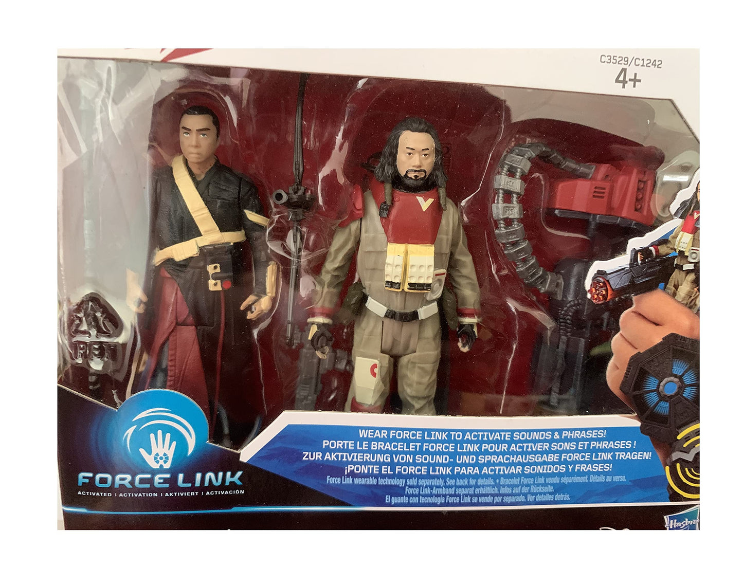 Star Wars Rogue One Force Link Chirrut Imwe And Baze Malbus 2-Pack 3 3/4 Inch Action Figure Set - Brand New Factory Sealed