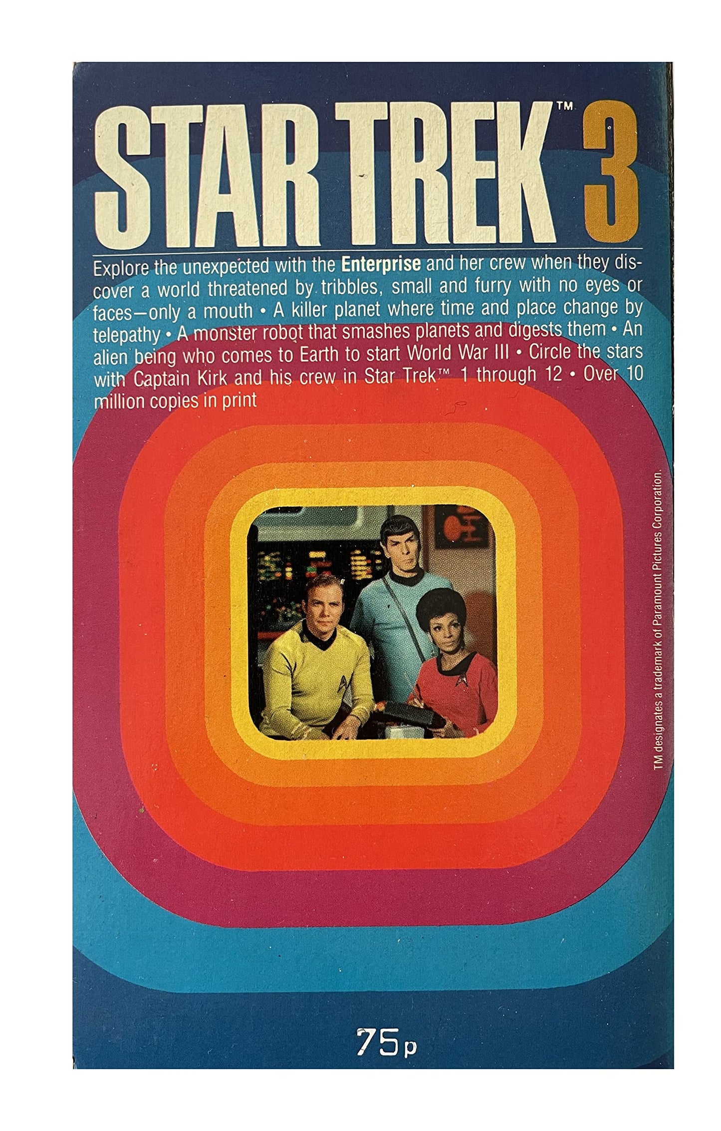 Vintage 1978 Star Trek 3 - Adapted From The Original Television Series - Paperback Book - By James Blish