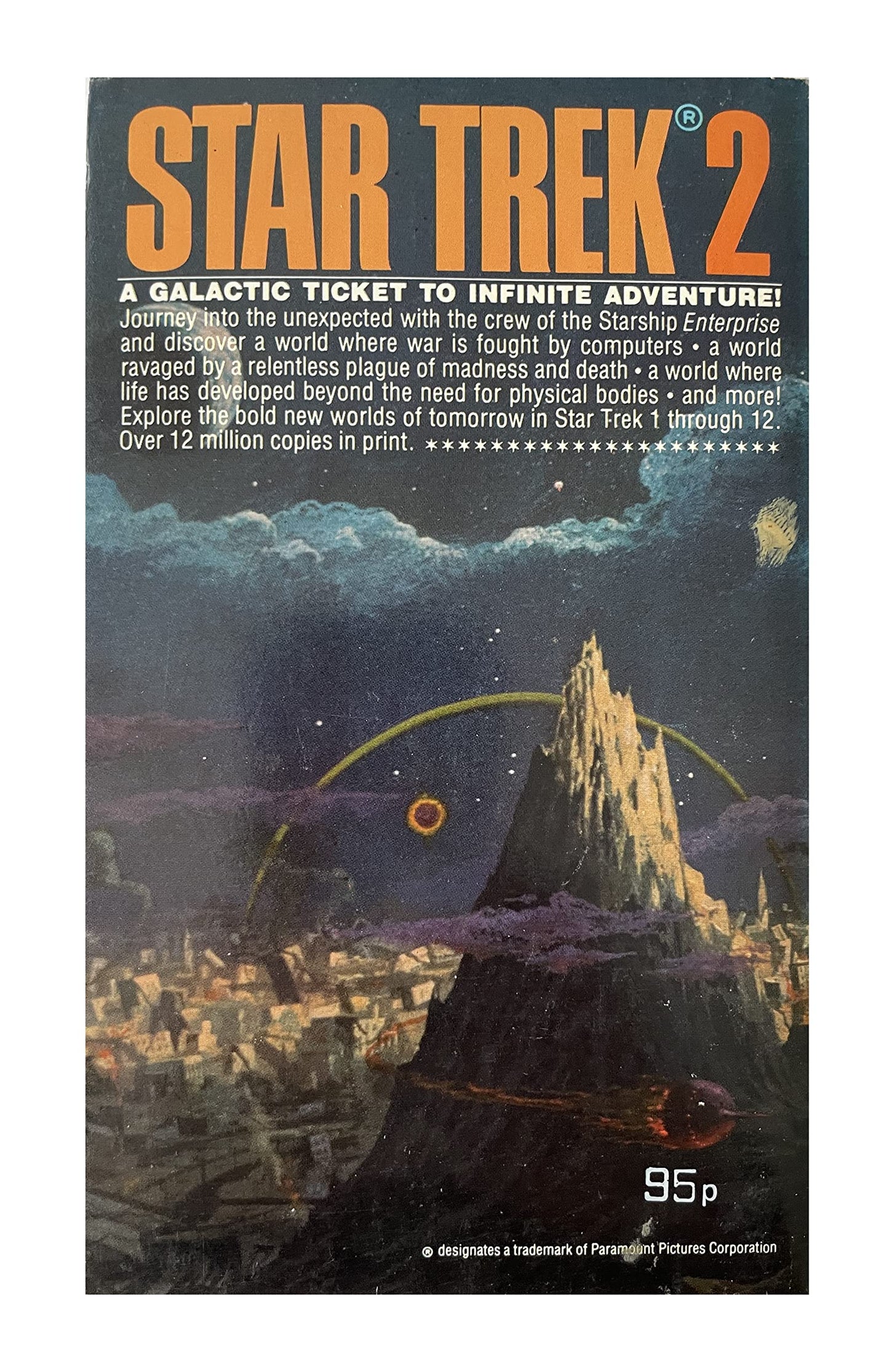 Vintage 1979 Star Trek 2 - Adapted From The Original Television Series - Paperback Book - By James Blish
