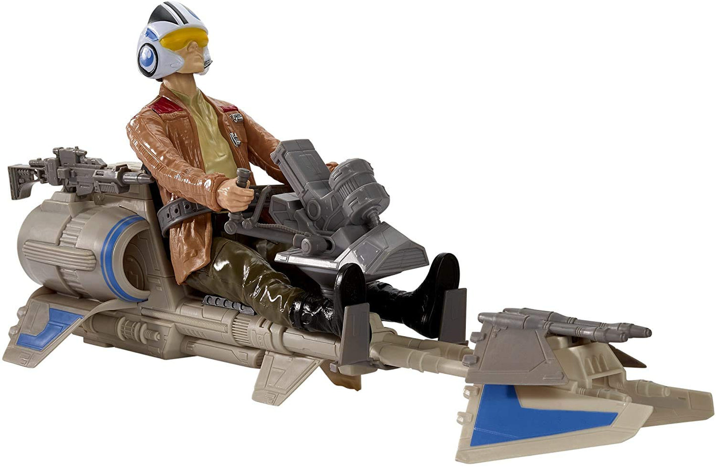Star Wars The Force Awakens 12 Inch Poe Dameron With Speeder Bike Action Figure Set