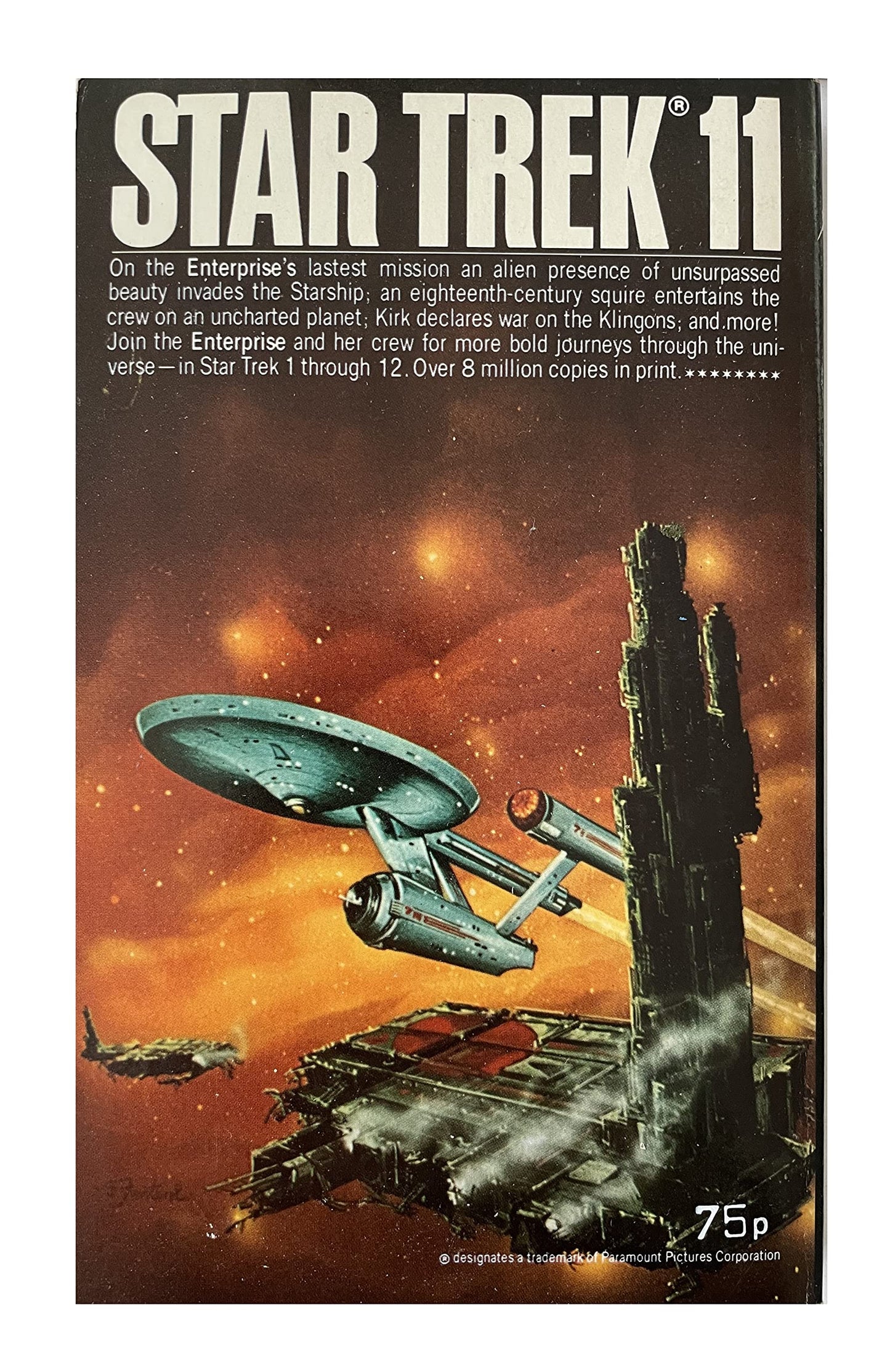 Vintage 1979 Star Trek 11 - Adapted From The Original Television Series - Paperback Book - By James Blish