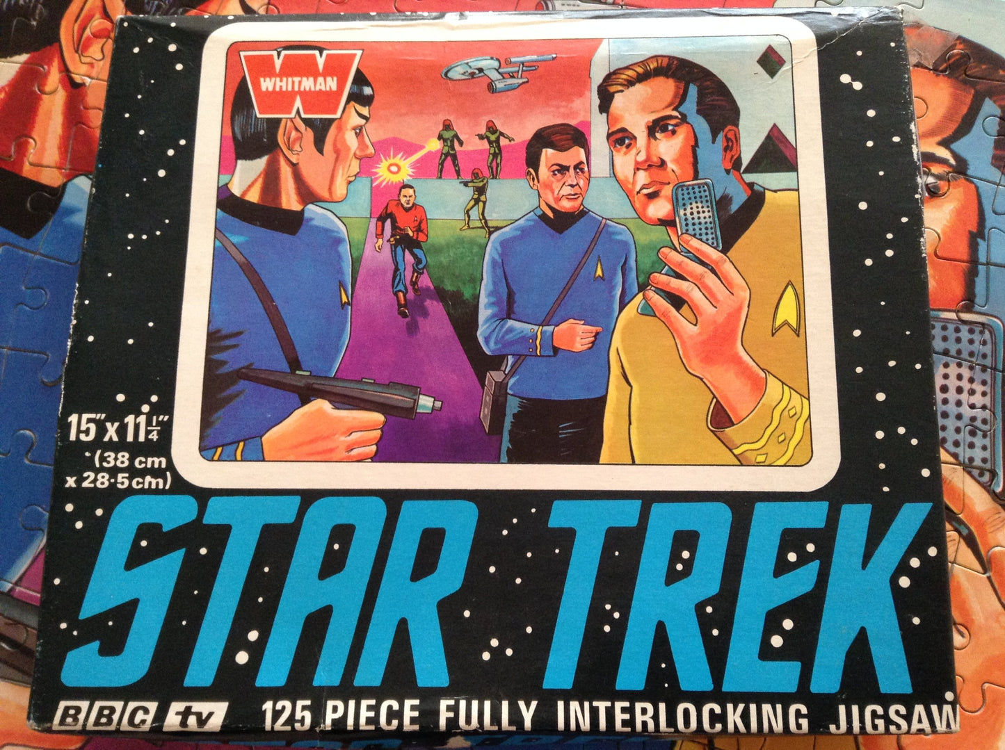 Star Trek Vintage 1973 Whitman 125 Piece Fully Interlocking Jigsaw Puzzle Number 7409 The Landing Party