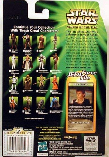 Vintage 2000 Star Wars The Power Of The Jedi Han Solo Death Star Escape Action Figure - Brand New Factory Sealed Shop Stock Room Find