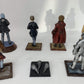 Vintage 1984 Dr Doctor Who Fine Art Castings Set Of 4 80mm Pewter Pre Painted Figures - 1st, 2nd, 4th & 5th Doctor, Jamie, Cyberman