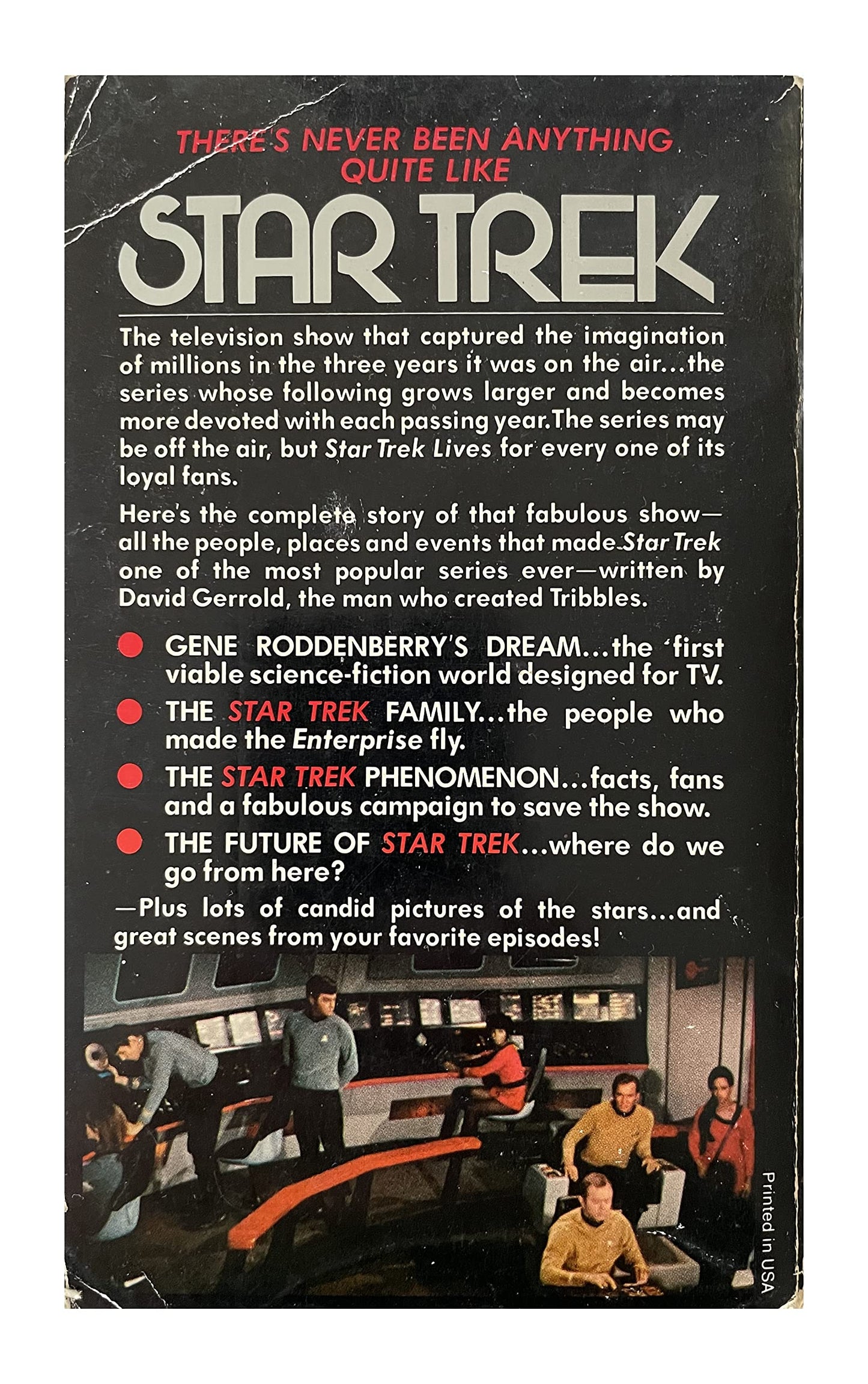 Vintage 1976 The World Of Star Trek - The Exciting Story Of Televisions Most Popular Series By David Gerrold