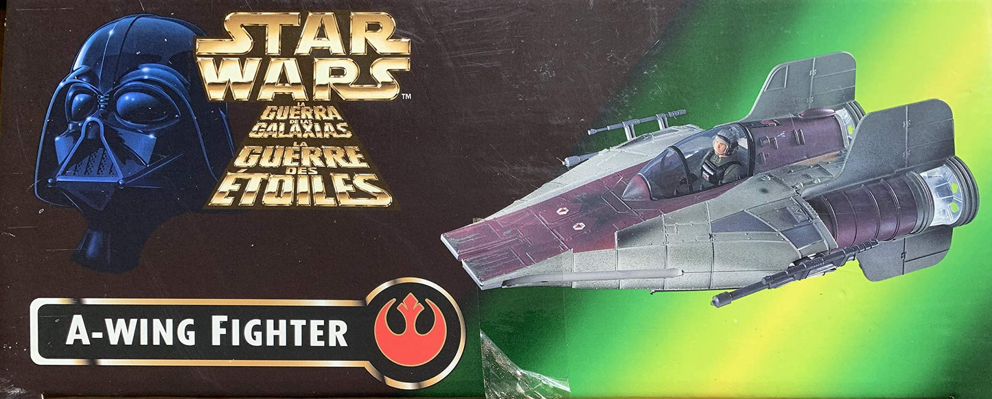 Vintage Kenner 1996 Star Wars Power Of The Force A-Wing Fighter Space Vehicle