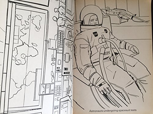 Vintage 1969 Man On The Moon Colouring Book Large Paperback World Distributers