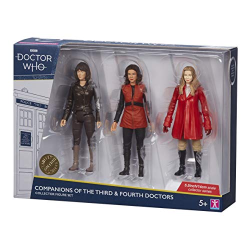 Dr Doctor Who Companions Of The Third & Fourth Doctor Collector Action Figure set - Brand New Factory Sealed.