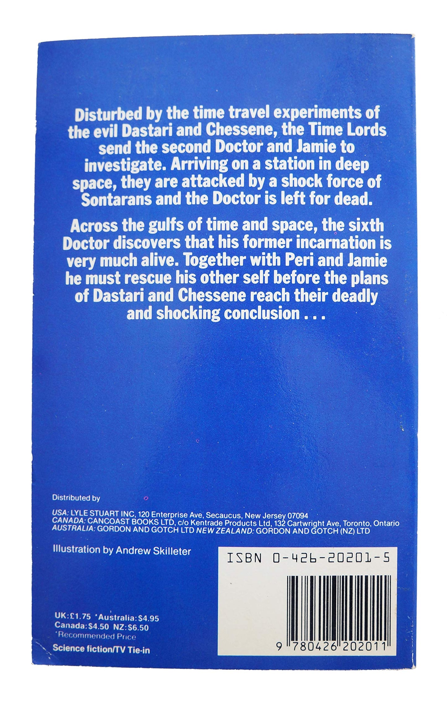 Doctor Who And The Two Doctors Target Paperback Novel Second Edition 1985 By Robert Holmes