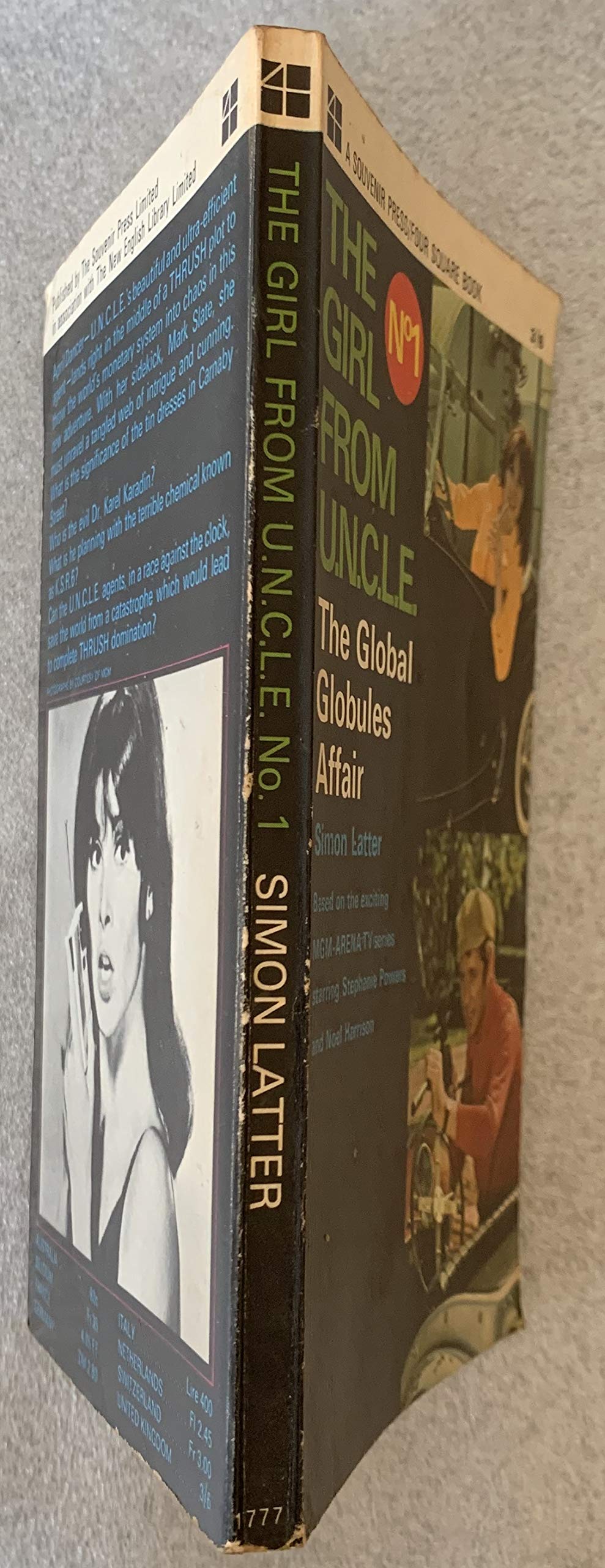Vintage 1967 The Girl From UNCLE No. 1 The Global Globules Affair Paperback Novel By Simon Latter