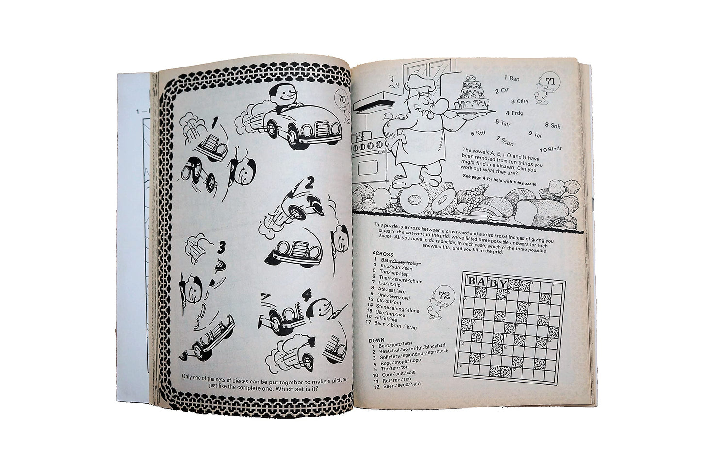 Vintage 1993 Junior Puzzle Wonderland - Fun And Activity Book - Very Good Condition