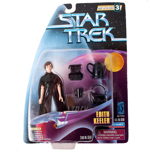 Vintage 1997 Star Trek Warp Factor Series 3 Edith Keeler Action Figure from Star Trek The Original Series Episode The City On The Edge Of Forever - Brand New Factory Sealed Shop Stock Room Find