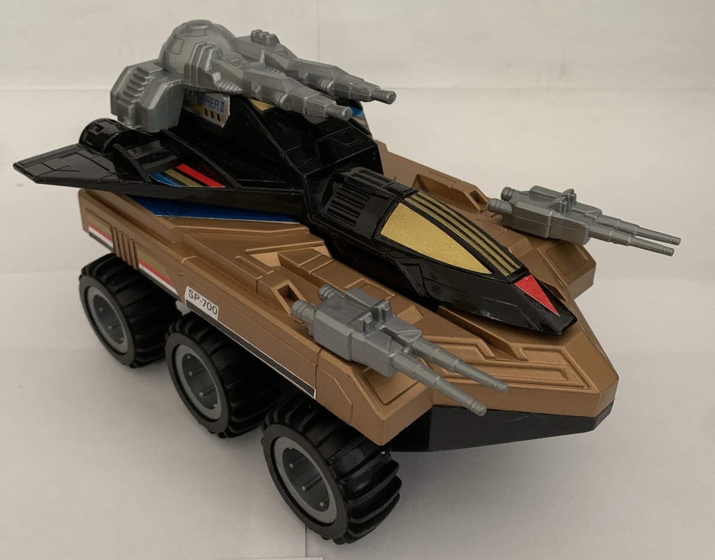 Vintage 1980s 2 In 1 Friction Drive Gold Space Cruiser Explorer II SP 700 - The Guardian Of The Galaxy - Pull Back & Go Action - - Shop Stock Room Find