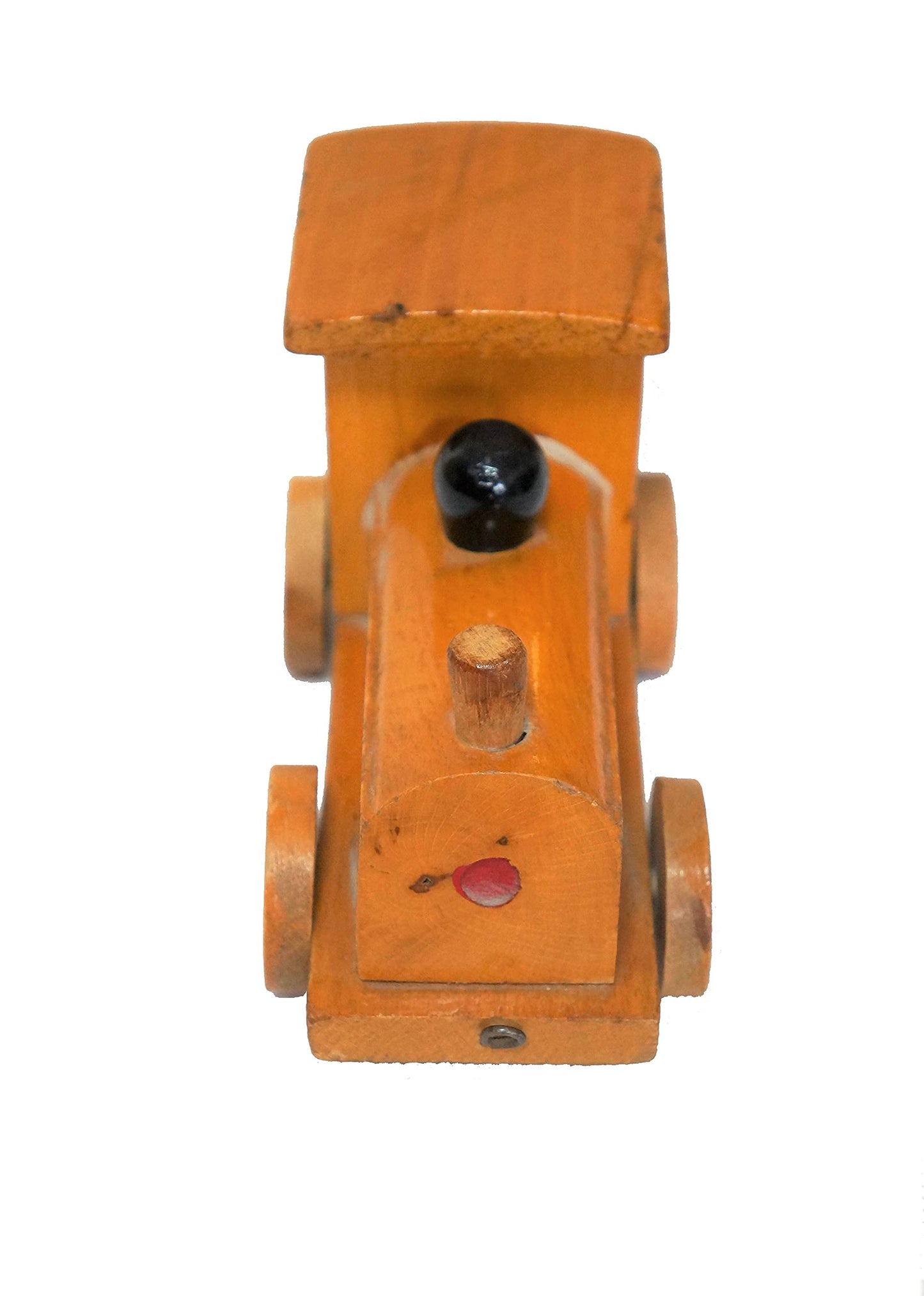 Vintage 1950's Wooden Train Engine Hand Made Toy With Front Hook - Very Good Condition