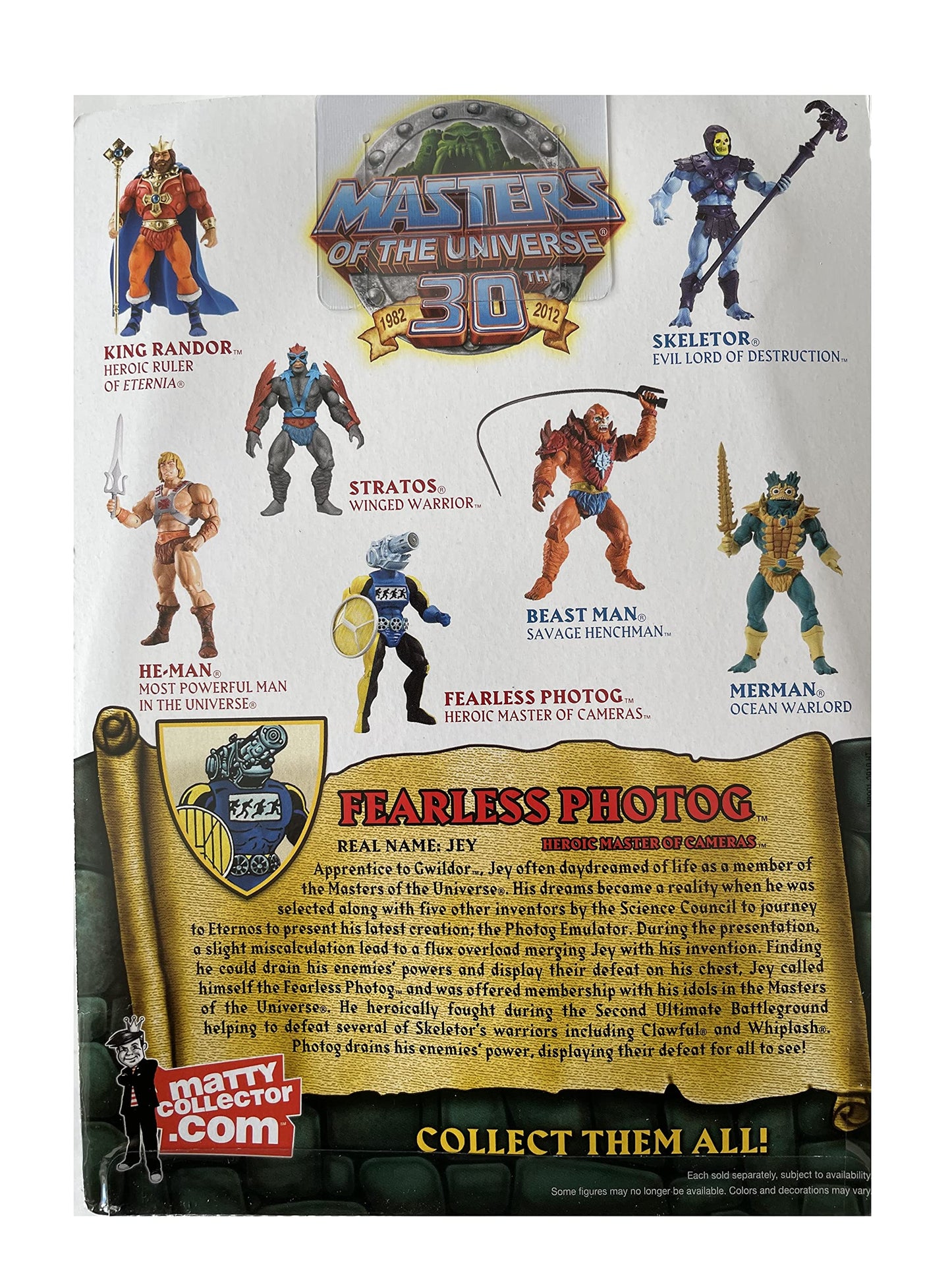 Vintage Mattel Masters Of The Universe Classics - Fearless Photog Action Figure - Brand New Factory Sealed Shop Stock Room Find