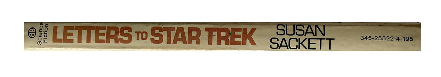 Vintage 1977 Letters To Star Trek - Paperback Book - By Susan Sackett