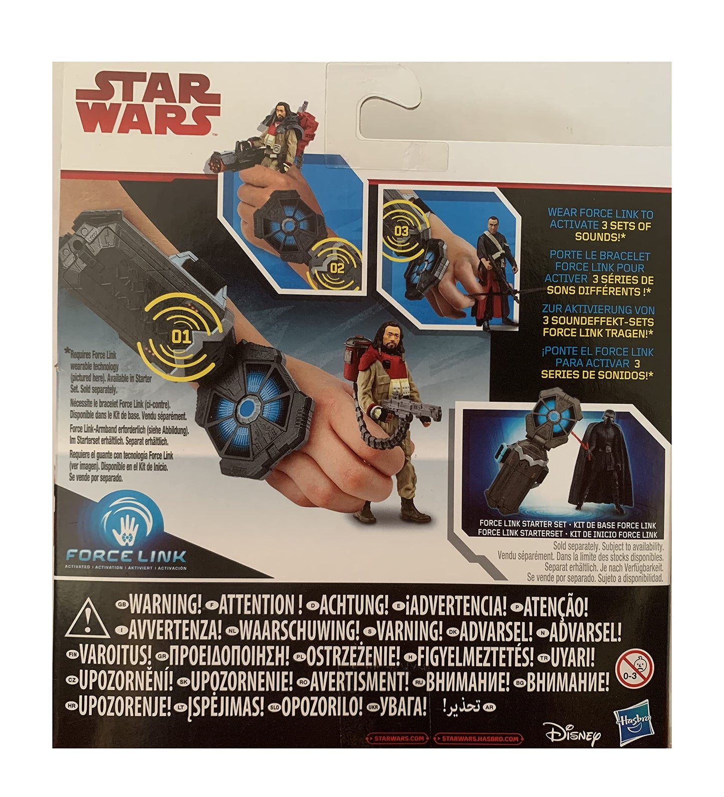 Star Wars Rogue One Force Link Chirrut Imwe And Baze Malbus 2-Pack 3 3/4 Inch Action Figure Set - Brand New Factory Sealed