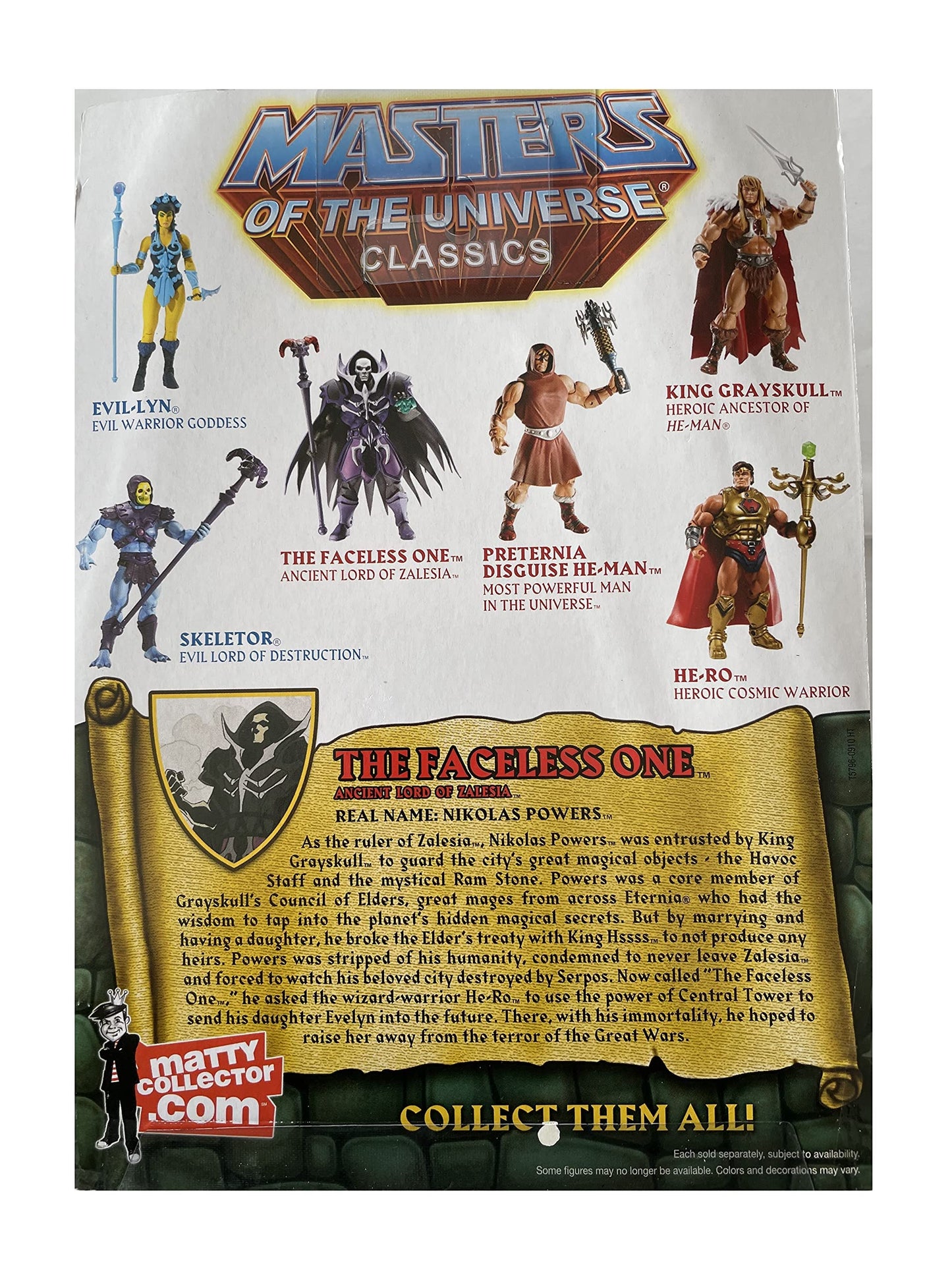 Vintage Mattel Masters Of The Universe Classics - The Faceless One Action Figure - Brand New Factory Sealed Shop Stock Room Find
