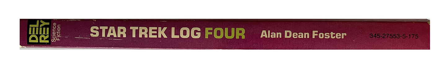 Vintage 1977 Star Trek Log Four - Adapted From The Animated TV Series - Paperback Book - By Alan Dean Foster