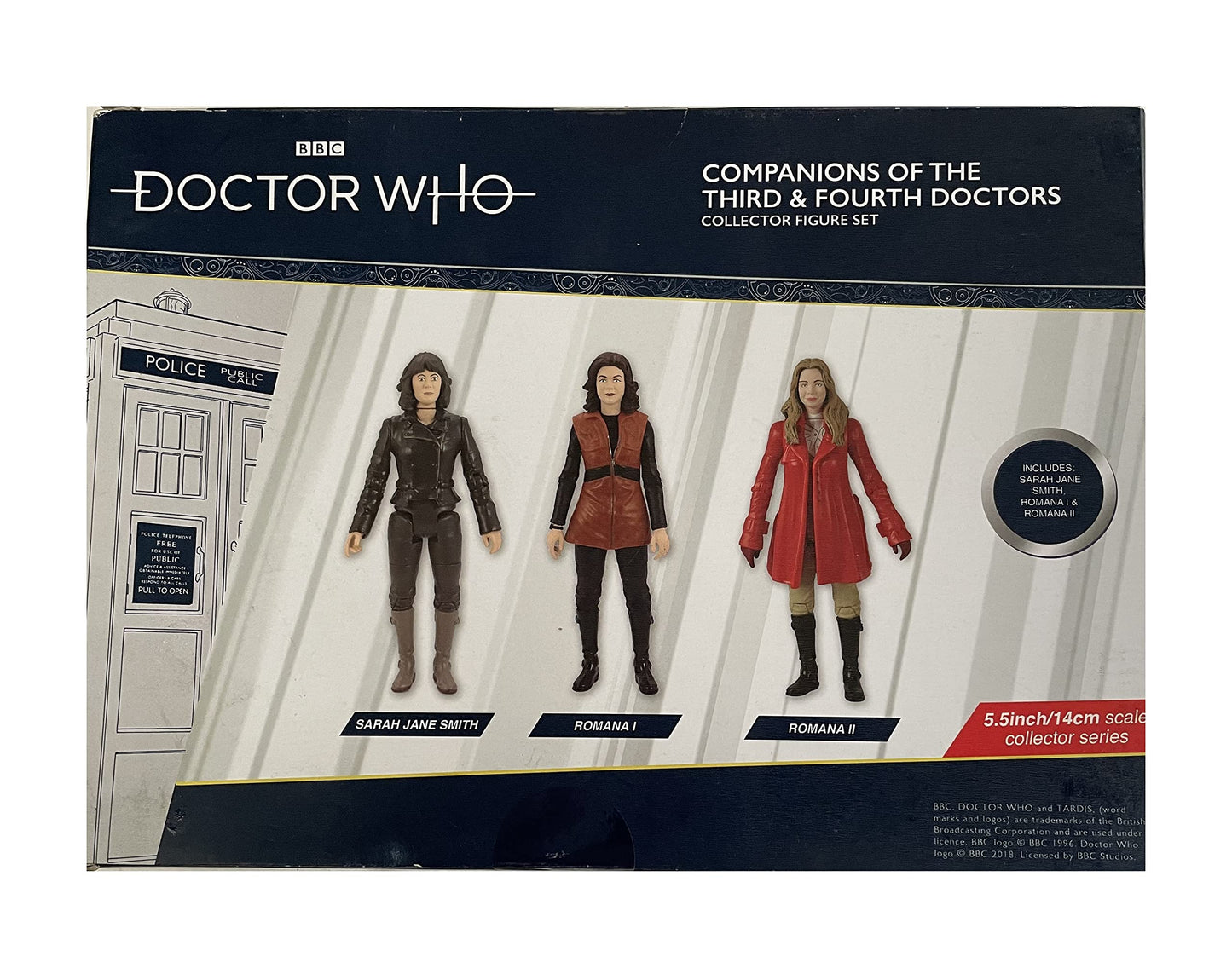 Dr Doctor Who Companions Of The Third & Fourth Doctor Collector Action Figure set - Brand New Factory Sealed.