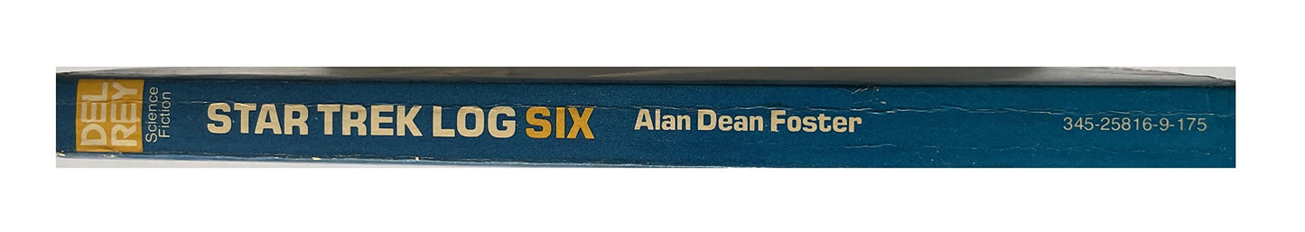 Vintage 1977 Star Trek Log Six - Adapted From The Animated TV Series - Paperback Book - By Alan Dean Foster