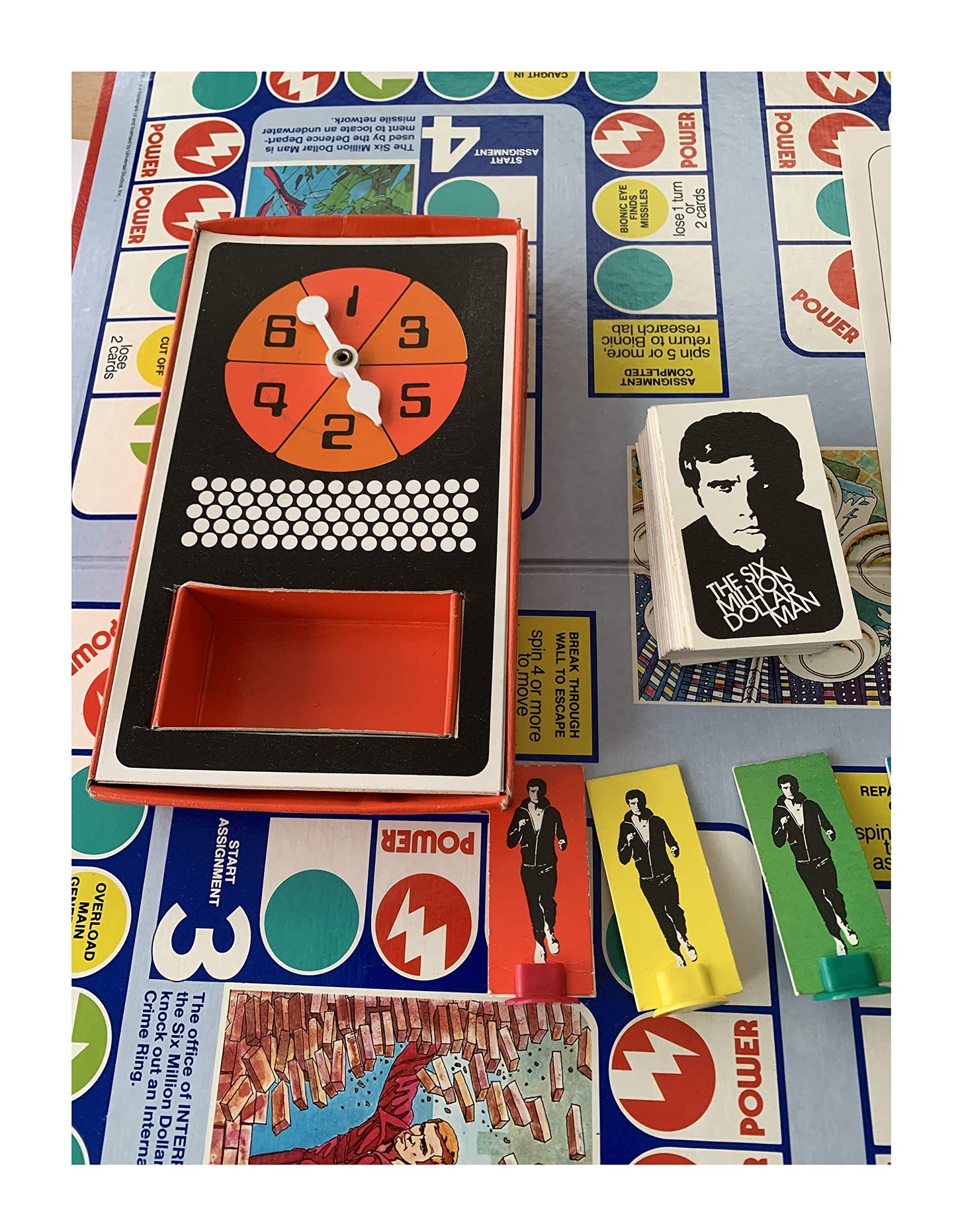 Vintage Denys Fishers 1975 The Six Million Dollar Man Board Game - Fantastic Condition Complete In The Original Box