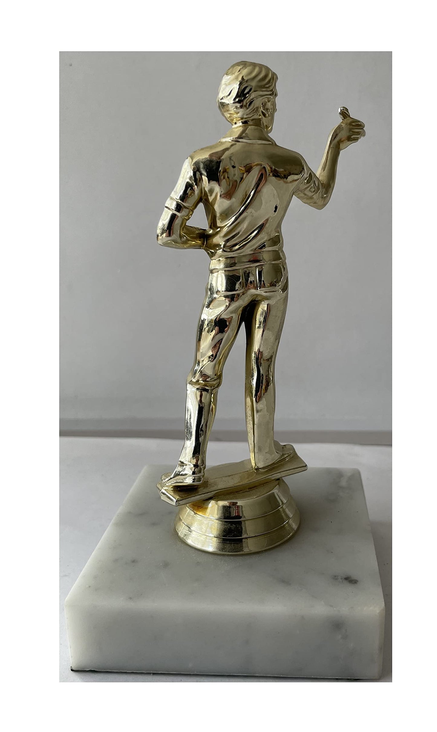 Vintage 1970's Darts Champion Winners Trophy On Marble Base
