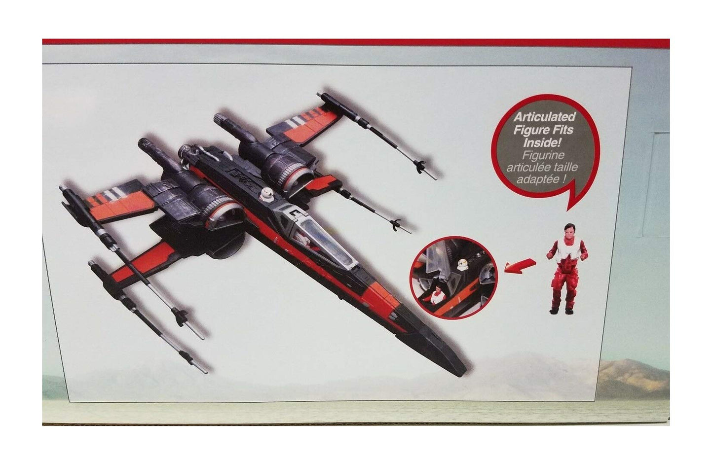 Star Wars The Last Jedi Disney Parks Exclusive Poe Dameron and X-wing Fighter Set - Mint In Sealed Box