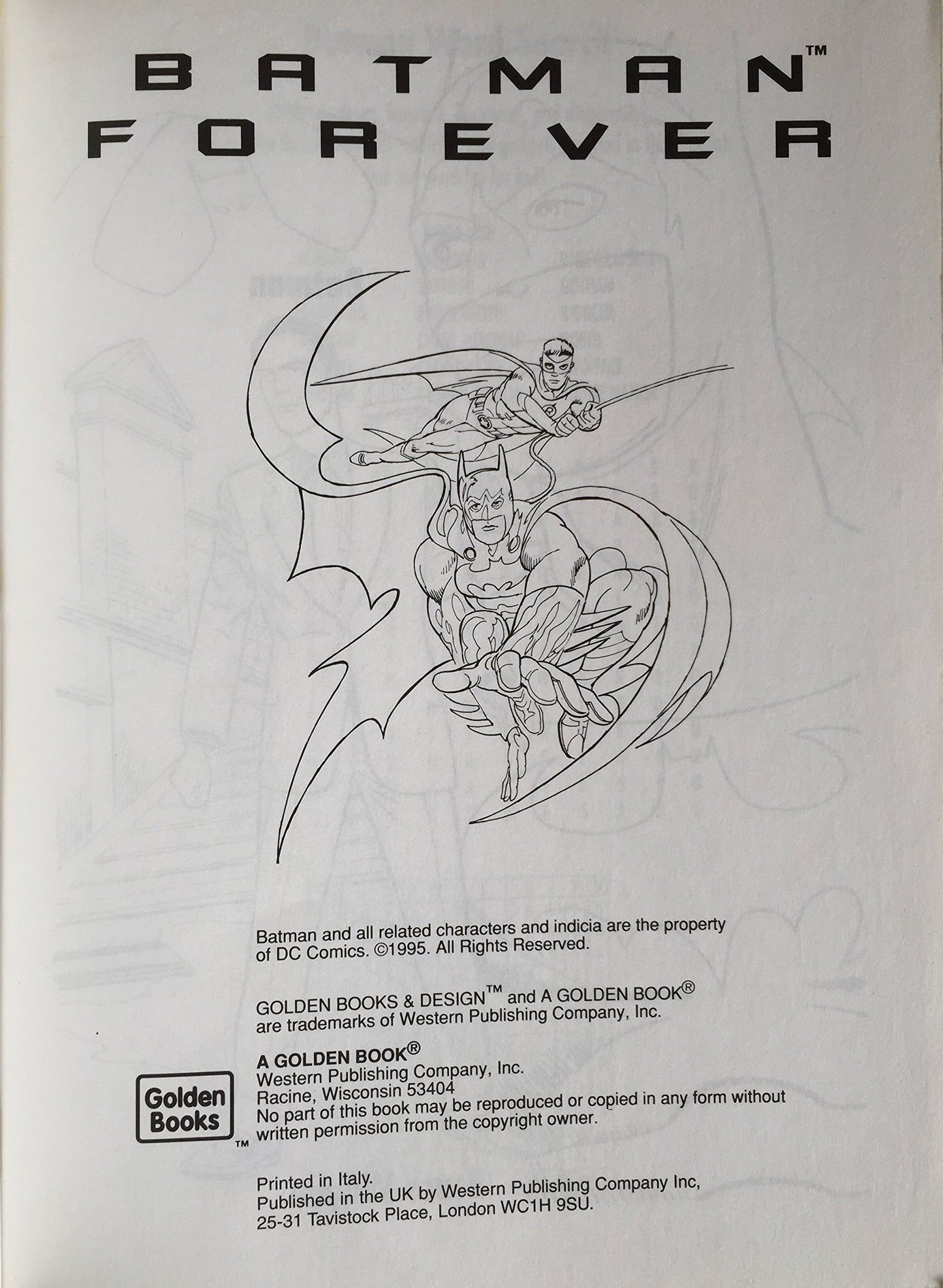 "Batman Forever" (Big Colouring & Activity Books) David, Peter
