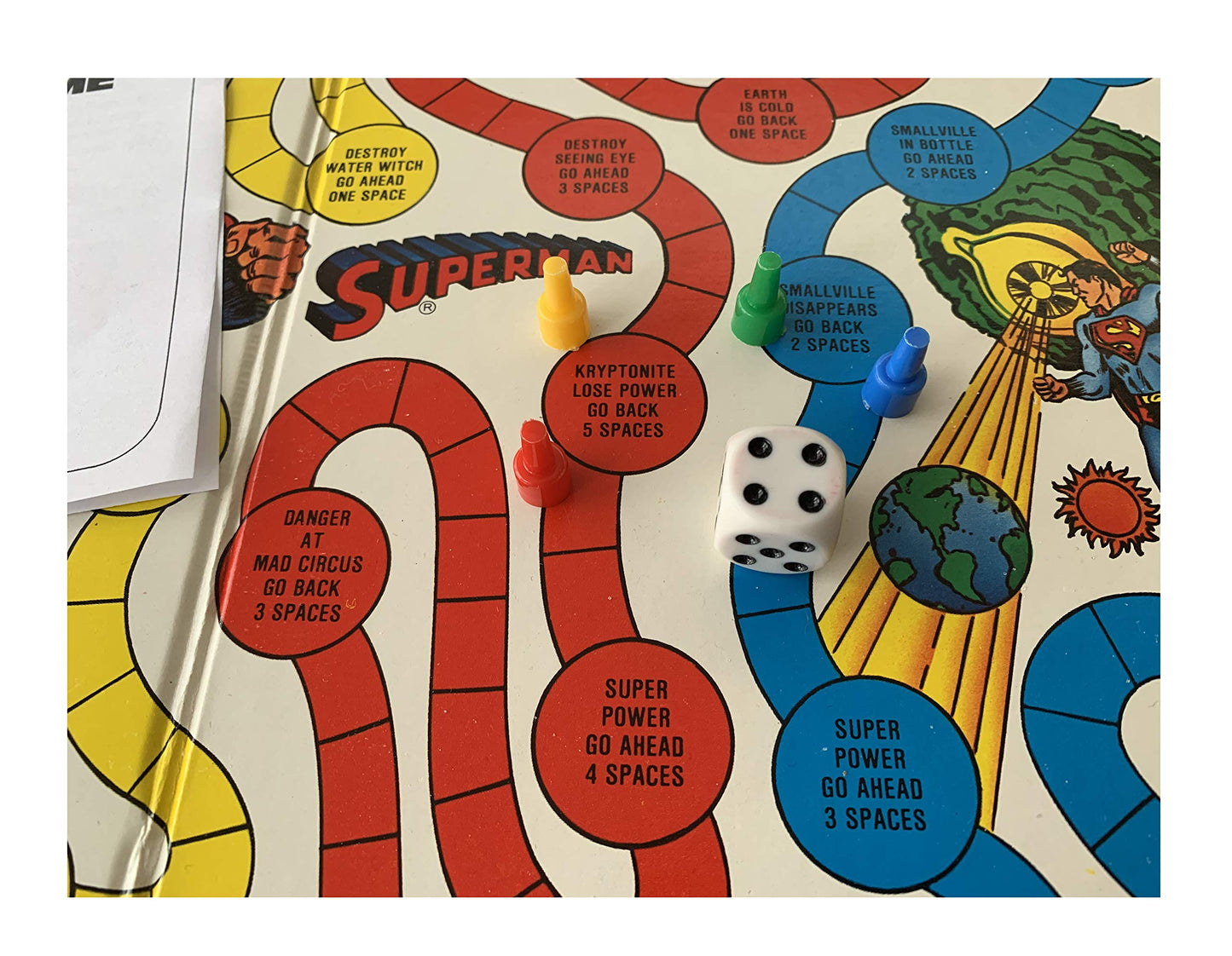 Vintage 1976 Superman The Board Game - Action Packed Adventure - Former Shop Counter Display Game