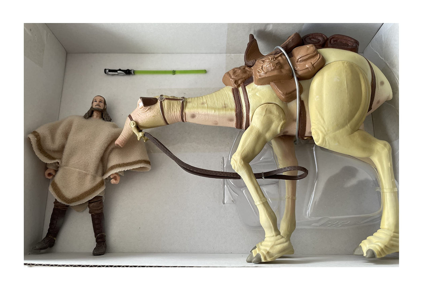 Vintage 2009 Star Wars The Legacy Collection Episode 1 The Phantom Menace Qui-Gon Jinn And Eopie Action Figure Box Set - In The Original Mailer Box