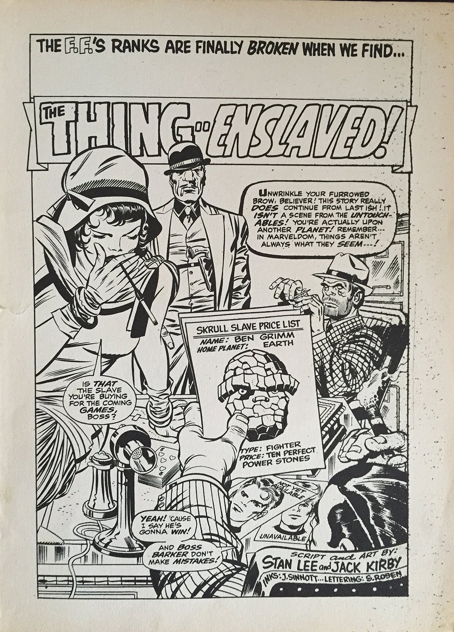 Vintage The Fantastic Four Comic Boob Album 1970 [Paperback] Stan Lee