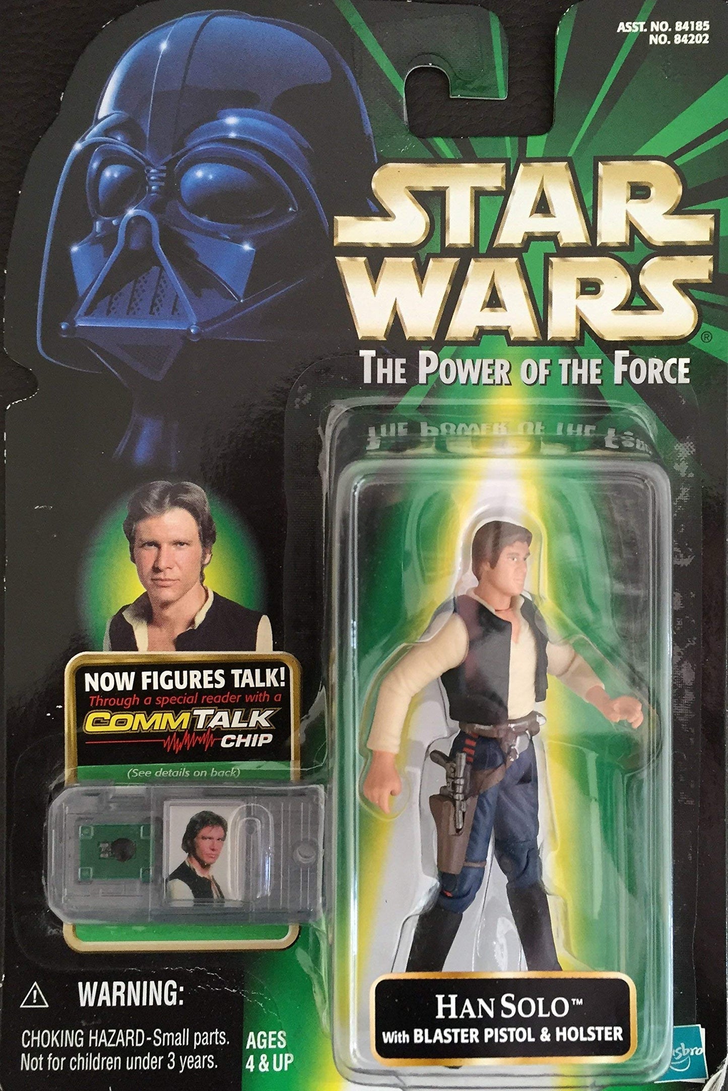 Vintage 1999 Star Wars The Power Of The Force Han Solo Action Figure With Comm Talk Chip