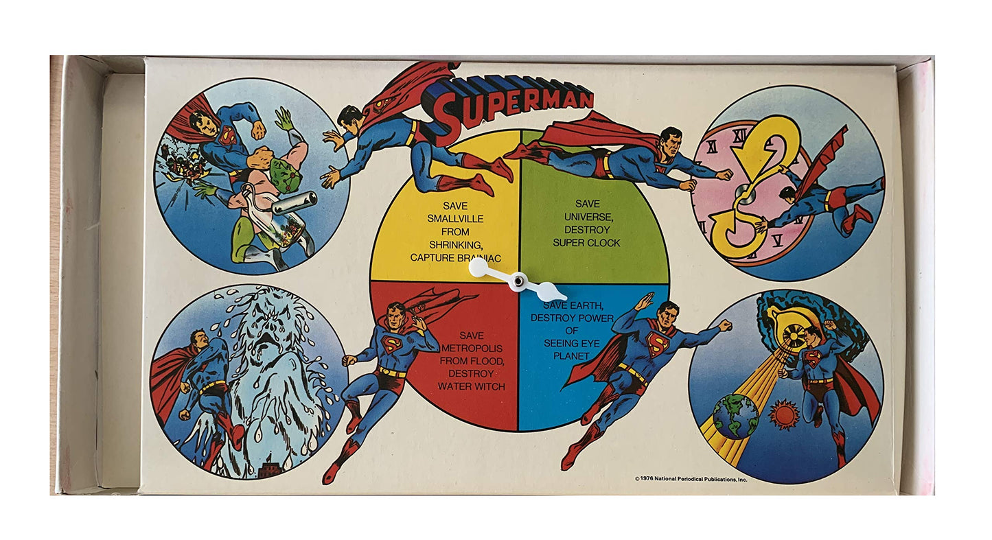 Vintage 1976 Superman The Board Game - Action Packed Adventure - Former Shop Counter Display Game