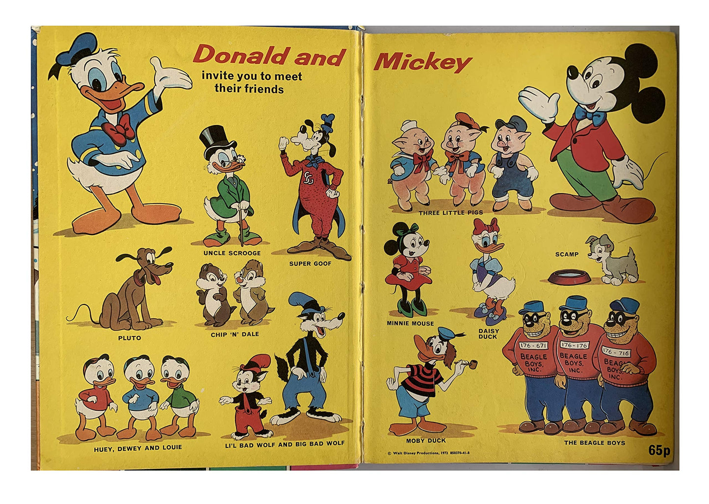 Vintage Walt Disney's Donald And Mickey Mouse Annual 1973