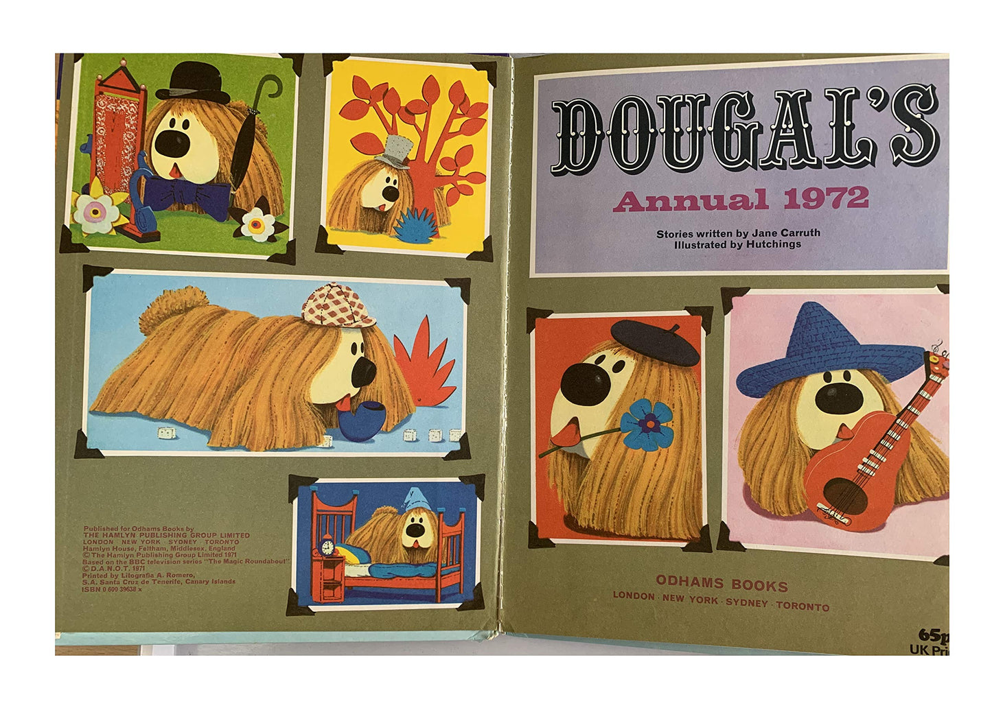Vintage The Magic Roundabout Dougals Annual 1972