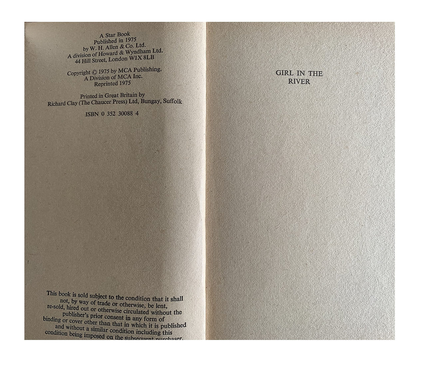 Vintage 1975 Telly Savalas Is Kojak - The Girl In The River Paperback Book by Victor B Miller
