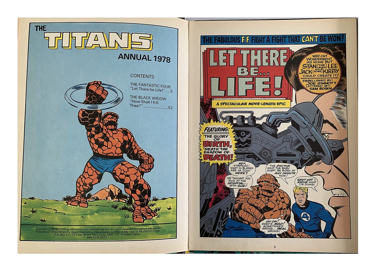 Vintage Marvel The Titans Annual 1978