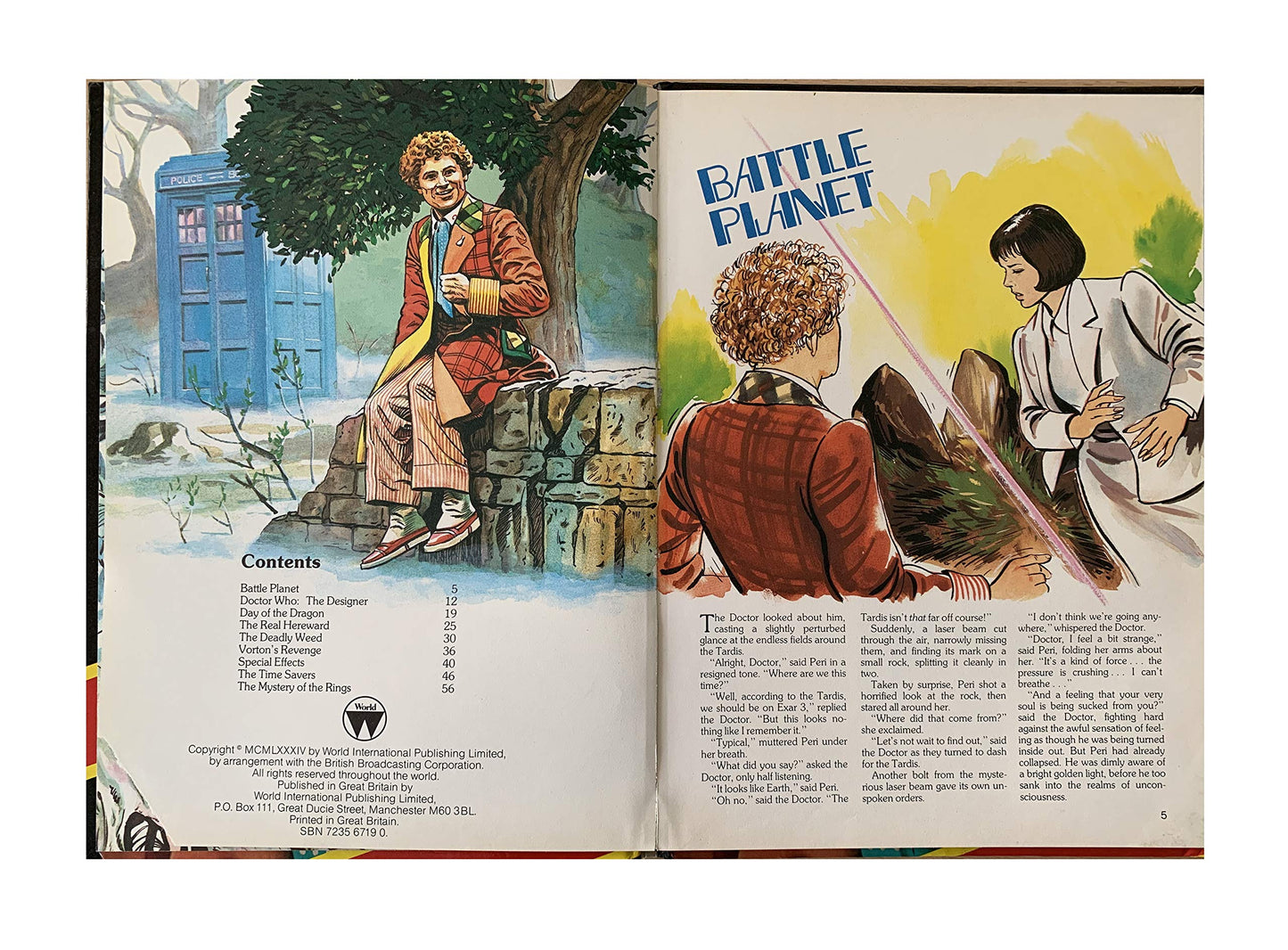 Vintage Doctor Who Annual 1985 21st Anniversary Issue Starring Colin Baker
