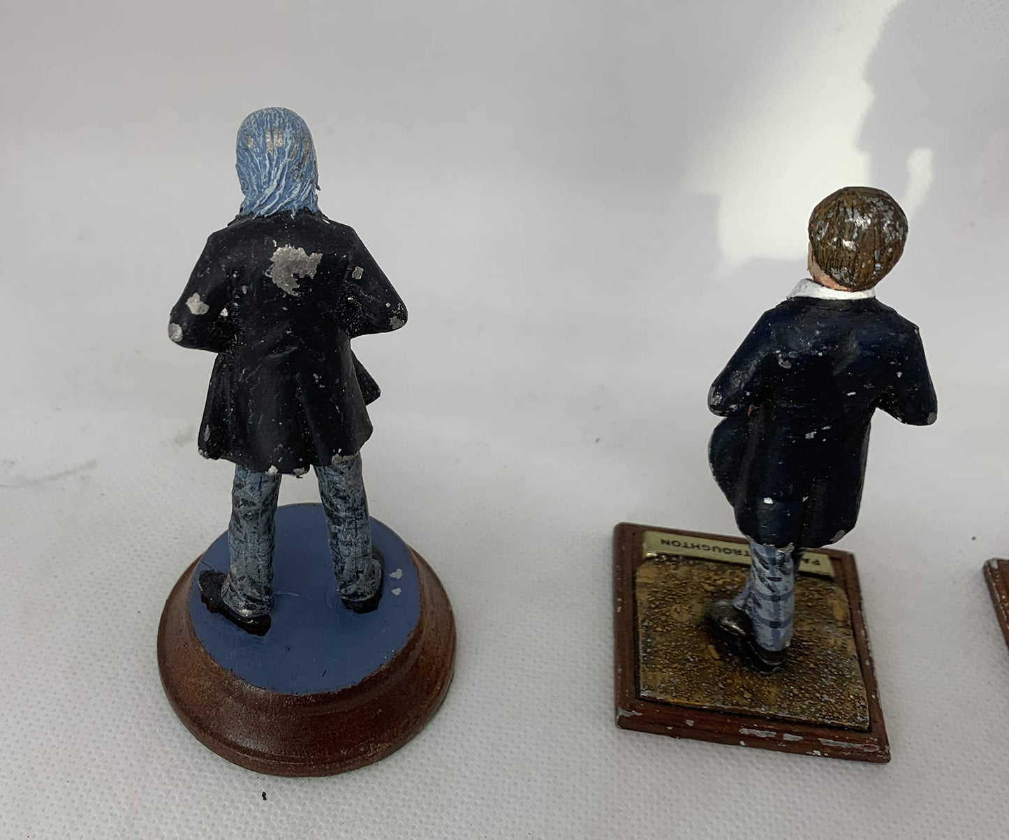 Vintage 1984 Dr Doctor Who Fine Art Castings Set Of 4 80mm Pewter Pre Painted Figures - 1st, 2nd, 4th & 5th Doctor, Jamie, Cyberman