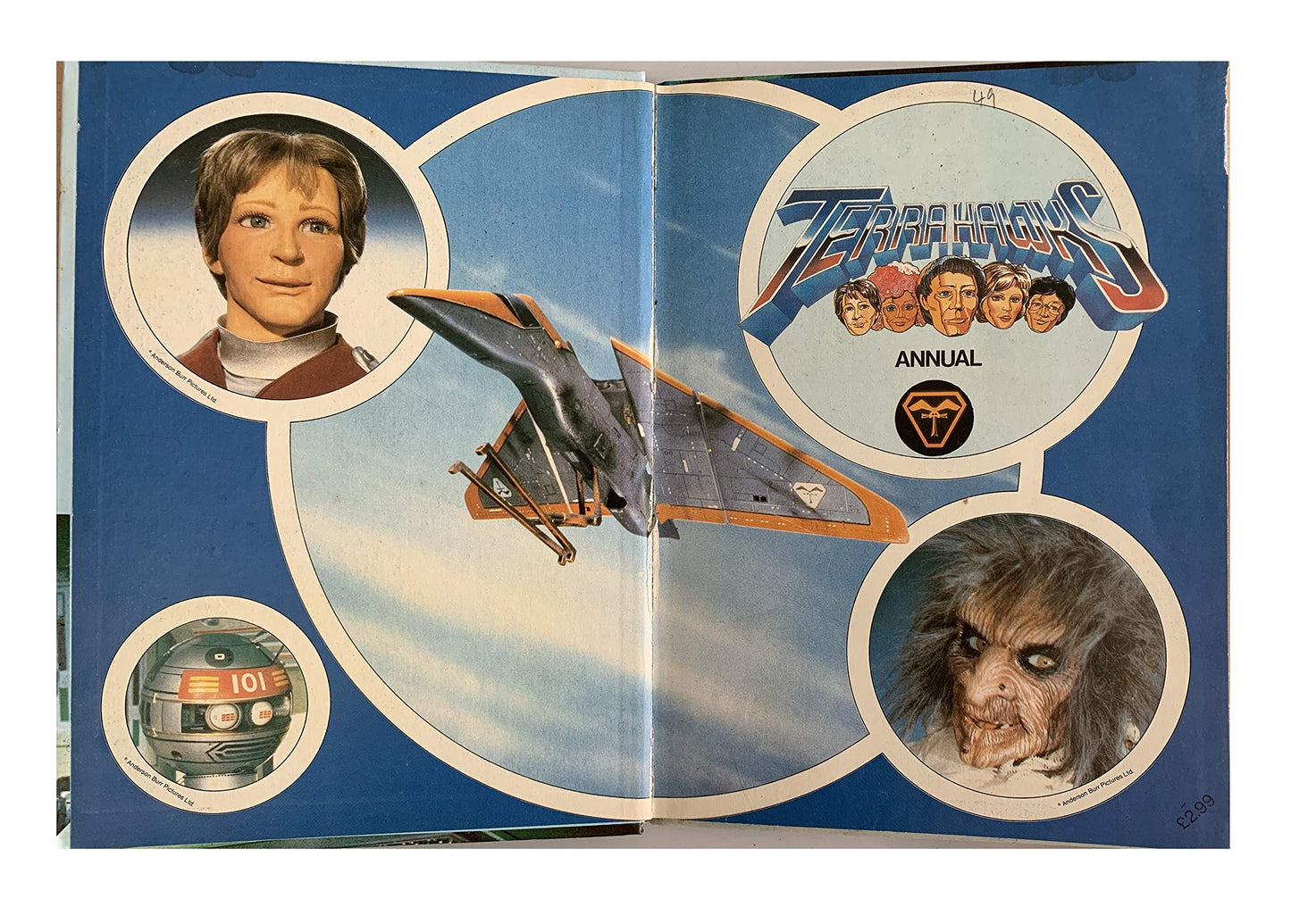 Vintage Gerry Anderson & Christopher Burr's Terra Hawks Annual 1984